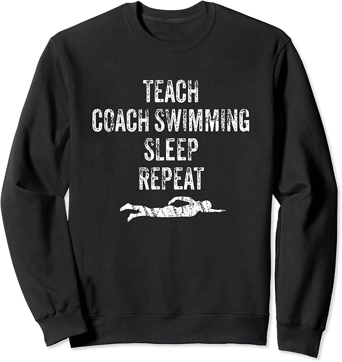 Swimming Coach Teacher Funny Swim Team Gift Sweatshirt Amazon.co.uk